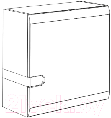 Изображение товара Шкаф навесной Anrex Linate 1D/Typ 65 (белый/сонома трюфель)