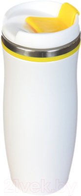 Термокружка Utta Latte 5003.06 (белый/желтый)