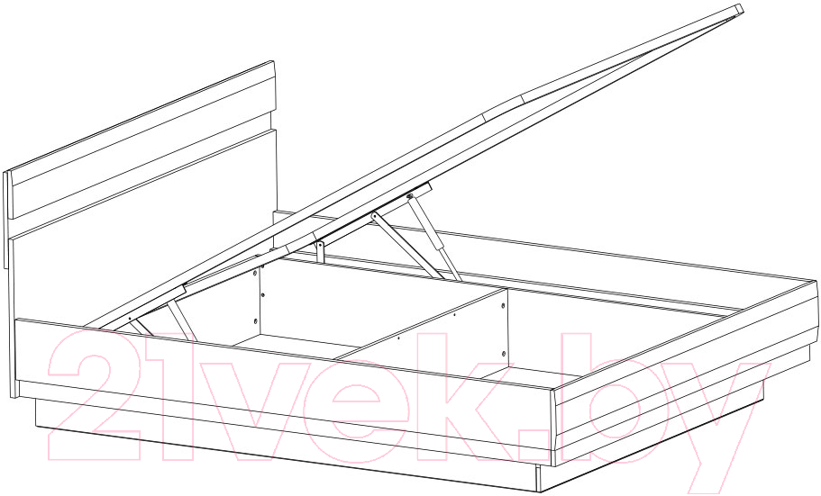 Двуспальная кровать Anrex Linate 160/Typ 94-01 с ПМ