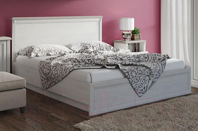 Двуспальная кровать Anrex Monako 160 с ПМ (сосна винтаж/дуб анкона)