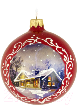 

Шар новогодний Грай, Красный;с рисунком, Зимний пейзаж Ш80-81