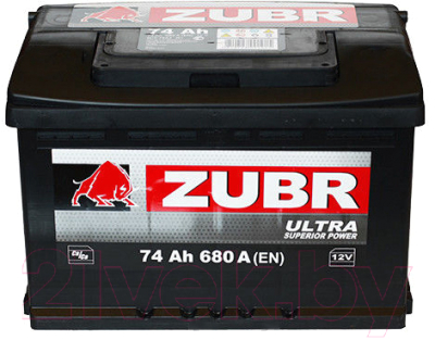 Автомобильный аккумулятор Zubr Ultra New L+ (74 А/ч)