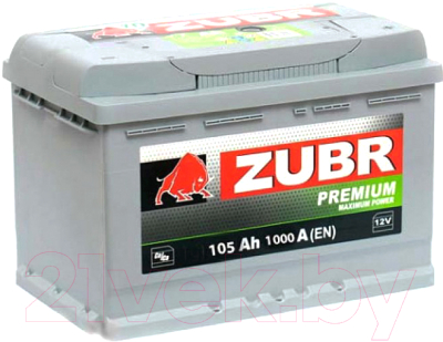 Автомобильный аккумулятор Zubr Premium New R+ (105 А/ч)