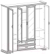 Миниатюра изображения товара Шкаф Anrex Monako 4D2SZ (сосна винтаж/дуб анкона)