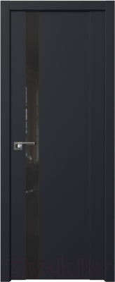 Дверь межкомнатная ProfilDoors Модерн 62U 60x200 (черный/стекло Lacobel черный лак)