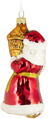 Елочная игрушка Грай Дед Мороз и часы Ф-58