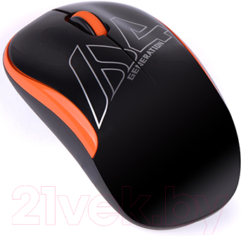 Мышь A4Tech G3-300N Wireless (черный/оранжевый)