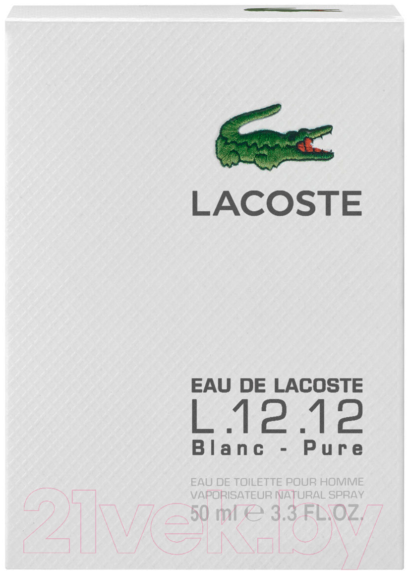 Туалетная вода Lacoste Eau De Lacoste L.12.12 Blanc (50мл)