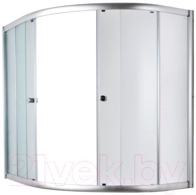 Стеклянная шторка для ванны 1Марка Aura 150x105 MW (матовое стекло)