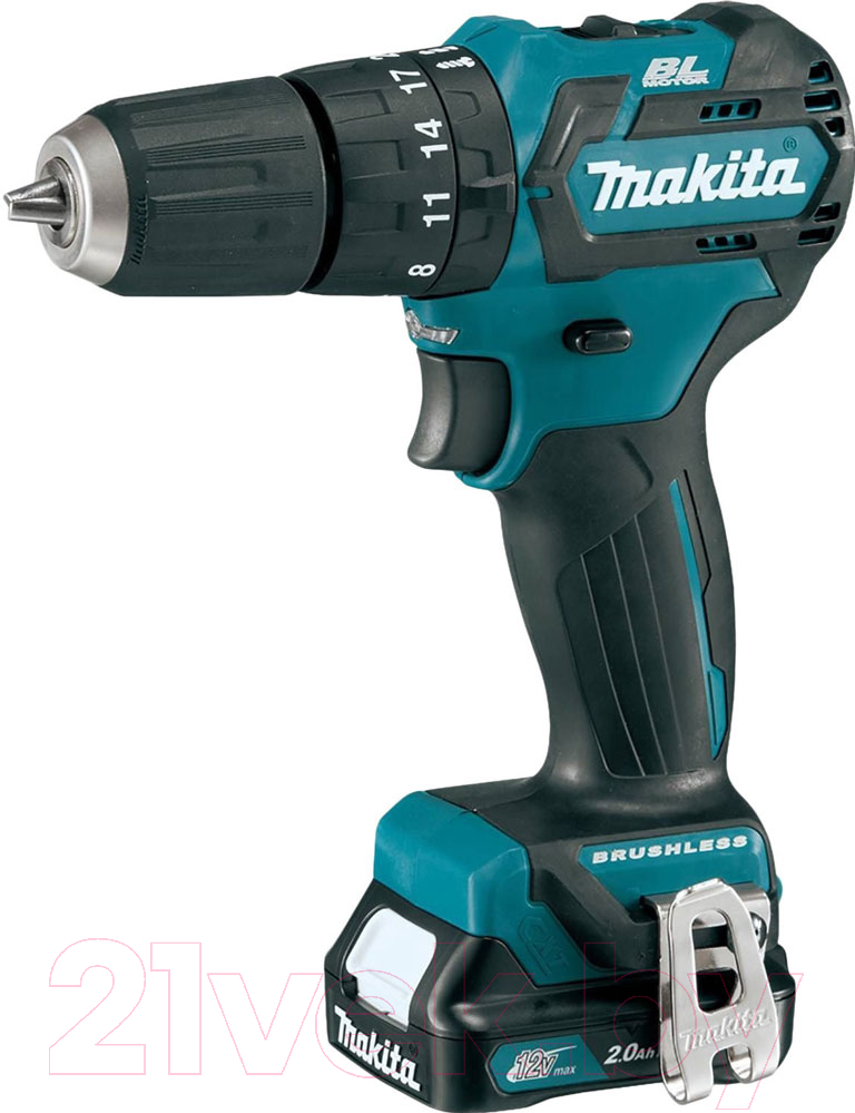 Профессиональная дрель-шуруповерт Makita DF332DWME