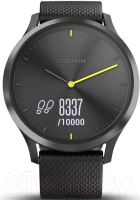 Умные часы Garmin Vivomove HR Sport / 010-01850-21 (L, черный)