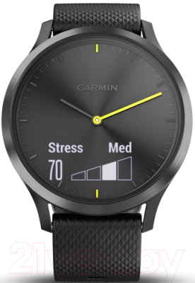 Умные часы Garmin Vivomove HR Sport / 010-01850-21 (L, черный)