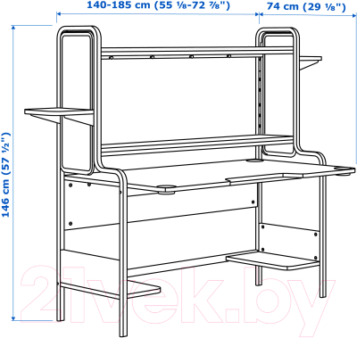 Компьютерный стол Ikea Фредде 003.847.86