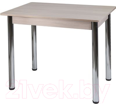 Обеденный стол FORT Прямоугольный 90x60x75 (шимо светлый/хром)