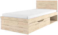 Односпальная кровать Anrex Oskar 90 (дуб санремо) - 