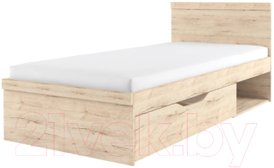 Односпальная кровать Anrex Oskar 90 (дуб санремо)