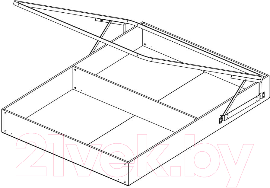 Двуспальная кровать Anrex Oskar 160 с ПМ