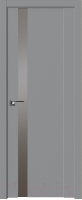 Дверь межкомнатная ProfilDoors Модерн 62U 60x200 (манхэттэн/стекло Lacobel серебро матлак)