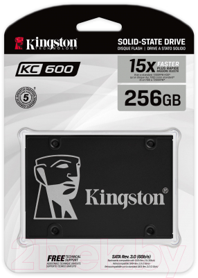 SSD диск Kingston KC600 256GB (SKC600/256G)