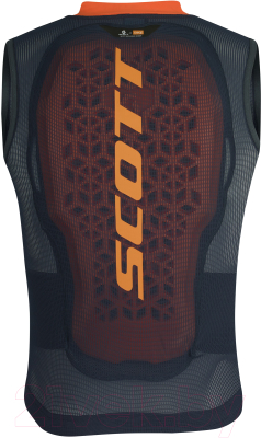 Защитный жилет горнолыжный Scott AirFlex Jr Vest Protector / 271920-6320 (M, голубые ночи/сладкий апельсин)