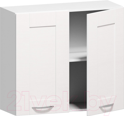 Шкаф навесной для кухни Заречье Румба РБ22 (белый/фасад Weave)