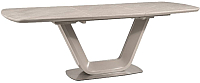 Обеденный стол Signal Armani Ceremic 160 (серый матовый) - 