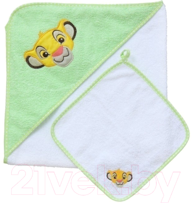 Комплект для купания Polini Kids Disney baby Король Лев с вышивкой (салатовый)