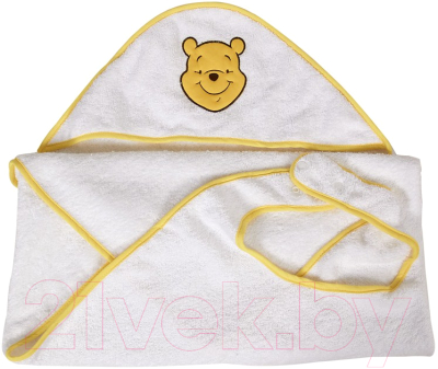 Полотенце-фартук Polini Kids Disney baby Медвежонок Винни Чудесный день с вышивкой (желтый)