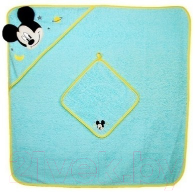 Комплект для купания Polini Kids Disney baby Микки Маус с вышивкой (бирюзовый)