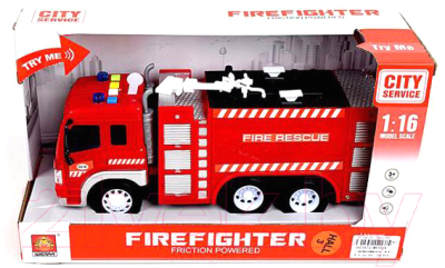 Автомобиль игрушечный WenYi Пожарная машина / WY350A