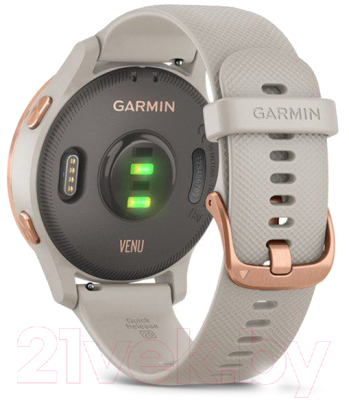 Умные часы Garmin Venu / 010-02173-23 (розовое золото/серый)