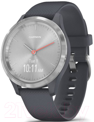 Умные часы Garmin Vivomove 3s / 010-02238-20 (серебристый/синий)