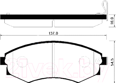 Тормозные колодки HSB HP4001