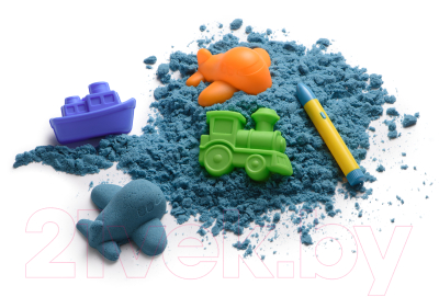 Кинетический песок Happy Baby 36019 (450г, голубой)