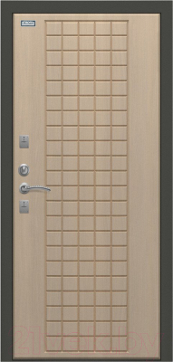 Входная дверь el'Porta Термо 207 Антик серебристый/Oak Light (96x205, левая)