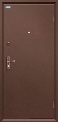 Входная дверь el'Porta Ультра Про Антик медь/Белый дуб (85x205, правая)
