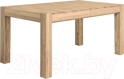 Обеденный стол Stanles XL раздивжной (отбеленный дуб)