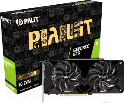 Видеокарта Palit GeForce GTX 1660 Super GamingPro OC (NE6166SS18J9-1160A)