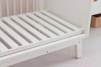 Стилизованная кровать детская Millwood КД-5 (белый)