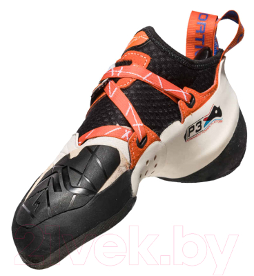 Скальные туфли La Sportiva Solution Woman / 20H000203 (р-р 34.5, белый/оранжевый)