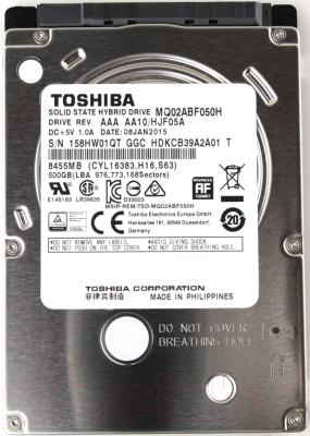 

Жесткий диск Toshiba, 500GB (MQ02ABF050H)