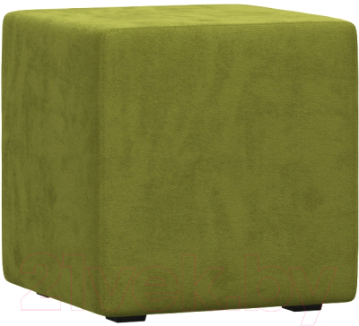 Пуф Woodcraft Куб (зеленый велюр)
