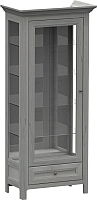 Шкаф с витриной WellMaker Норманн ШВ1-80 ПП (люберон) - 