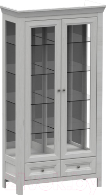 Шкаф с витриной WellMaker Норманн ШВ1-100 ПП (дижон)