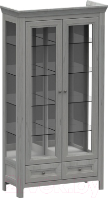 Шкаф с витриной WellMaker Норманн ШВ1-100 ПП (люберон)