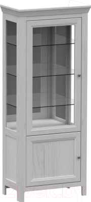Шкаф с витриной WellMaker Норманн ШВ2-80 ПП (дижон)