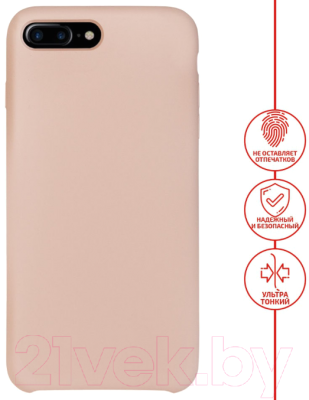 Чехол-накладка Volare Rosso Soft Suede для iPhone 7 Plus / 8 Plus (розовый песок)