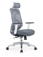 Миниатюра изображения товара Кресло офисное Norden Имидж Grey / YS-0817H(D+T)W (белый пластик/серая сетка)