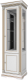 Шкаф с витриной WellMaker Патриция Элегант ШВ2-60 (альпийский/латунь) - 