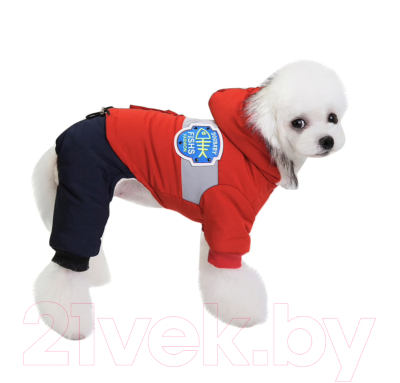 Комбинезон для животных Allfordogs Модная рыбка / 01274 (XL, красный)